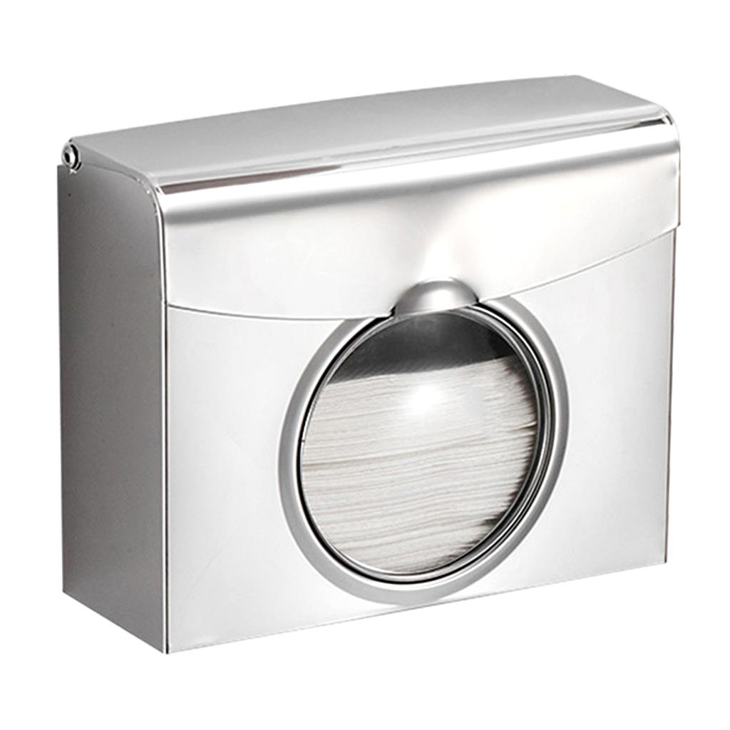 Paper Towel Dispenser Dual Dispensing Paper Towel Holder Dispenser Wall Mounted Drilling Waterproof Bathroom Toilet