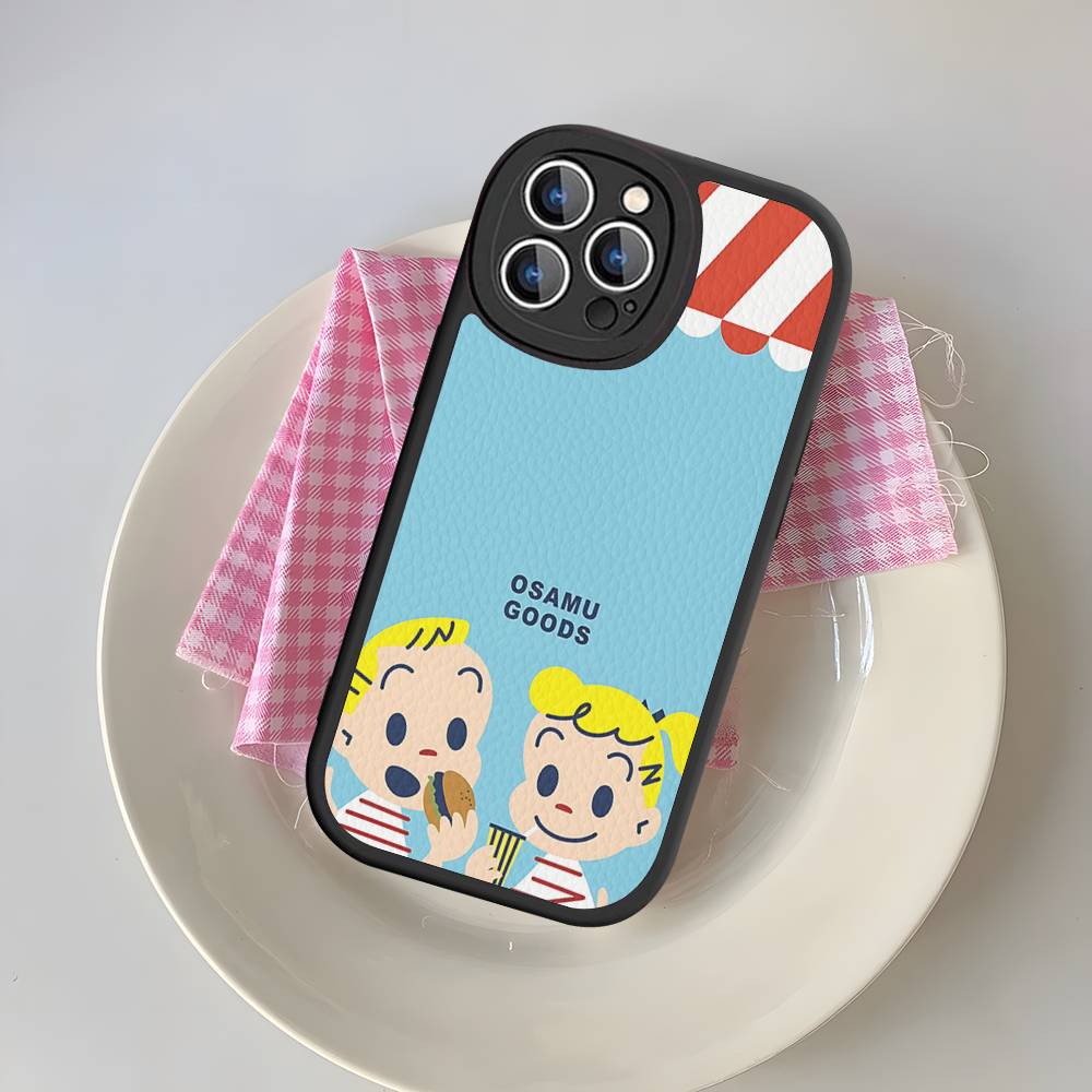 Fashion Osamu Goods Phone Case For IPhone 16 15 14 13 12 11 Pro Max Plus Shockproof Leather Cover