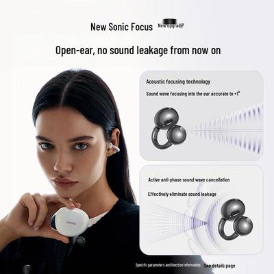 Saina Open-Ear Wireless Clip-On Headphones with AI Translation