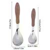 1 Stück Edelstahl Imitation Holzgriff Besteck Westliches Geschirr Dessert Suppenlöffel Westliches Restaurant Bar Geschirr