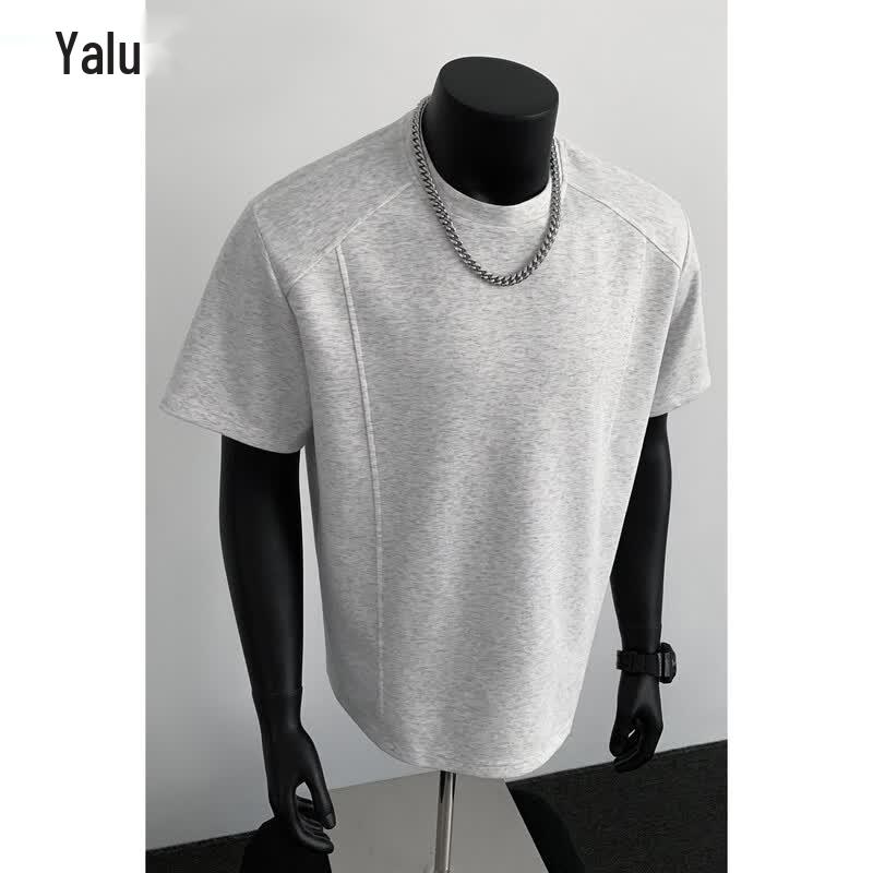 Yalu Men s Heavyweight Mamba Cotton Regular Shoulder Short Sleeve T-Shirt XL