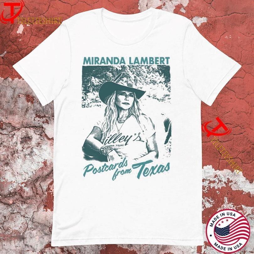 Miranda Lambert Postcards From Texas Photo shirt White Unisex S-234XL D608 Unisex T-Shirt XXXL