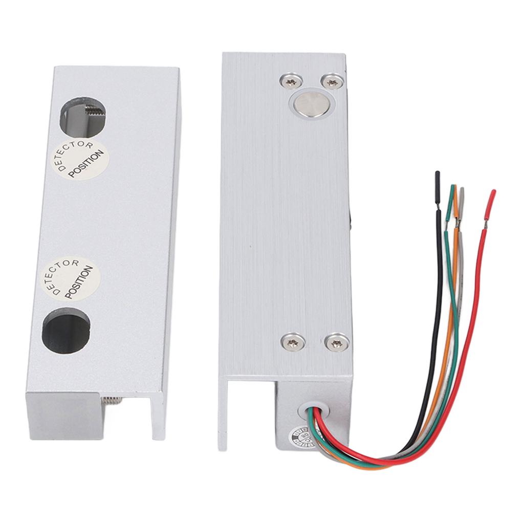 Glass Door Electric Bolt Lock with Feedback Signal DC 12V Fail Safe Door Access Control System for Right Side Frameless
