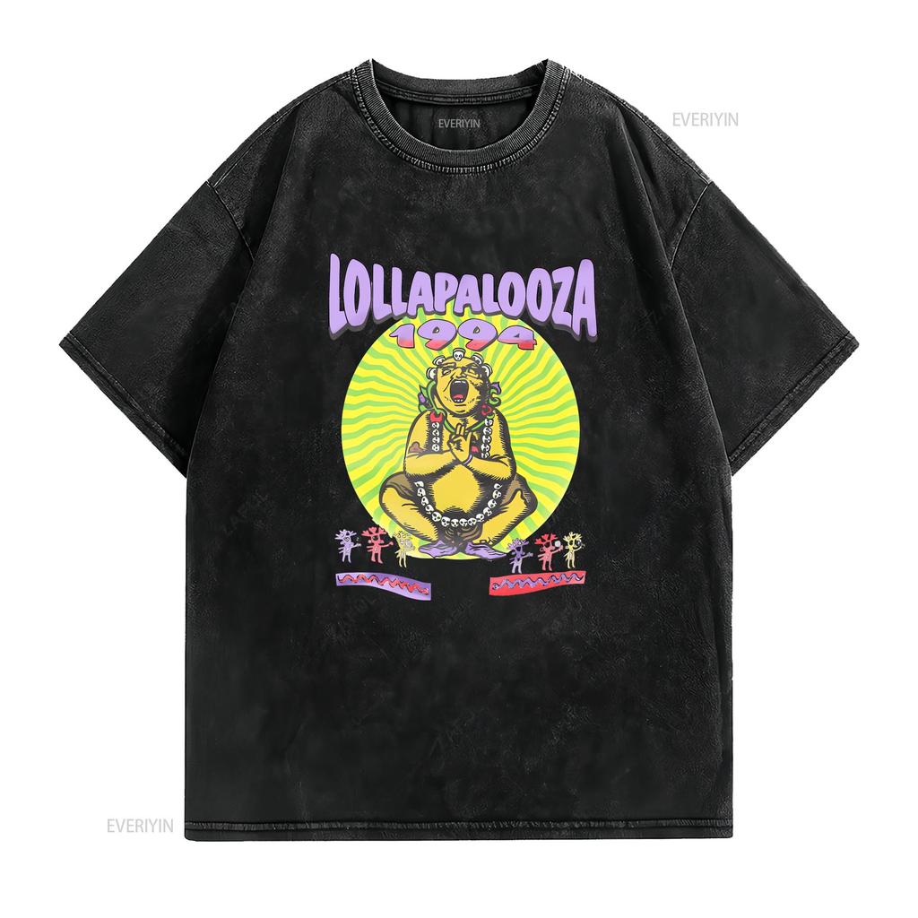 Vintage 1994 Lollapalooza Tour T Shirt vintage Washed graphic Stretched Stylish Soft Casual Comfortable streetwear Breathable