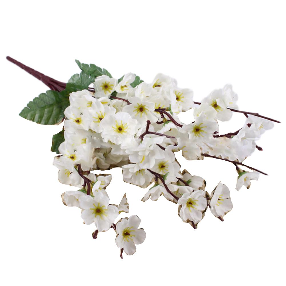 1 Bunch 38cm Artificial Plum Flower Silk Petals Spring Winter Garden Potted Plants Wedding Scene DIY Home Bouquet Decoration