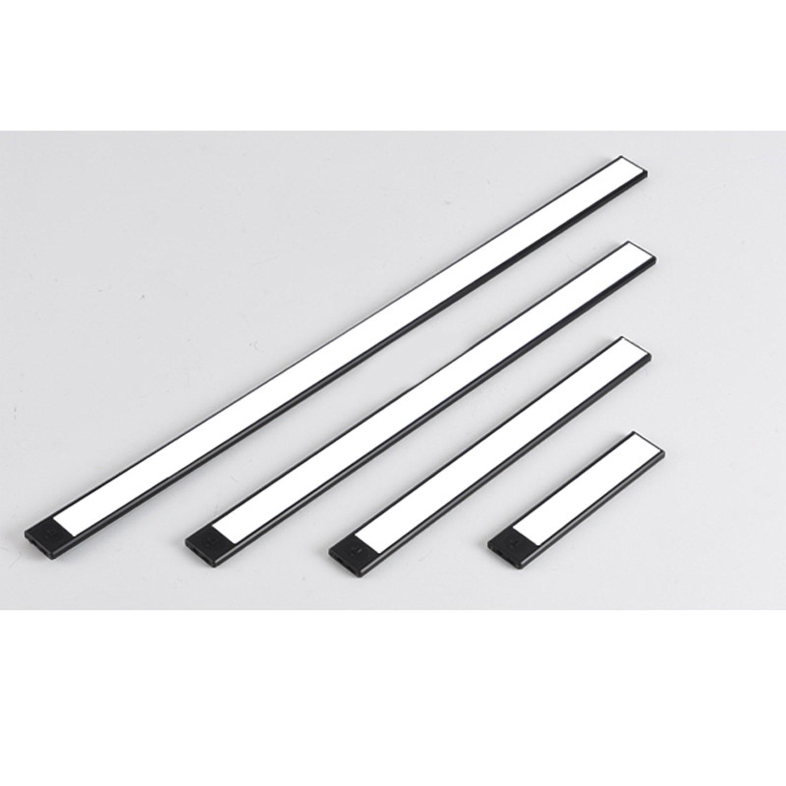 

Беспроводной липкий умный ручной индукционный светильник для шкафа, кухонного стола, прикроватного зеркала, светодиодная подзарядка, магнитная длинная полоса света 200mm - white light 6000K чёрный