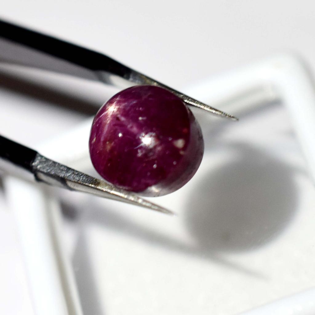 6.70 Ct Stunning Star Ruby Loose Gemstone Natural CERTIFIED RED Oval Shape VA-845