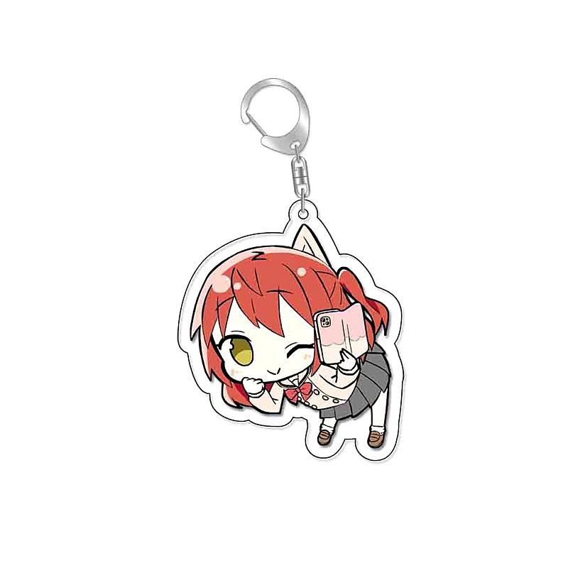 Bocchi The Rock! Gotoh Hitori Plastic Anime Keychain Ijichi Nijika Kita Ikuyo Bag Tag Parts Baji Accessories