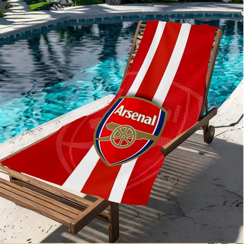 Arsenal F.C Print Beach Towel, Versatile Lightweight Absorbent Beach Towel for Pool Surf Yoga Bathroom, Perfect Birthday Holiday Gift
