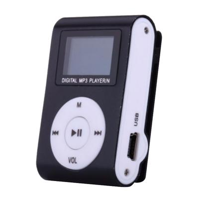 Mini MP3 Player Portable Metal Clip Music Supporting 3.5mm Interface Micro Stereo Fashion Display Relaxing