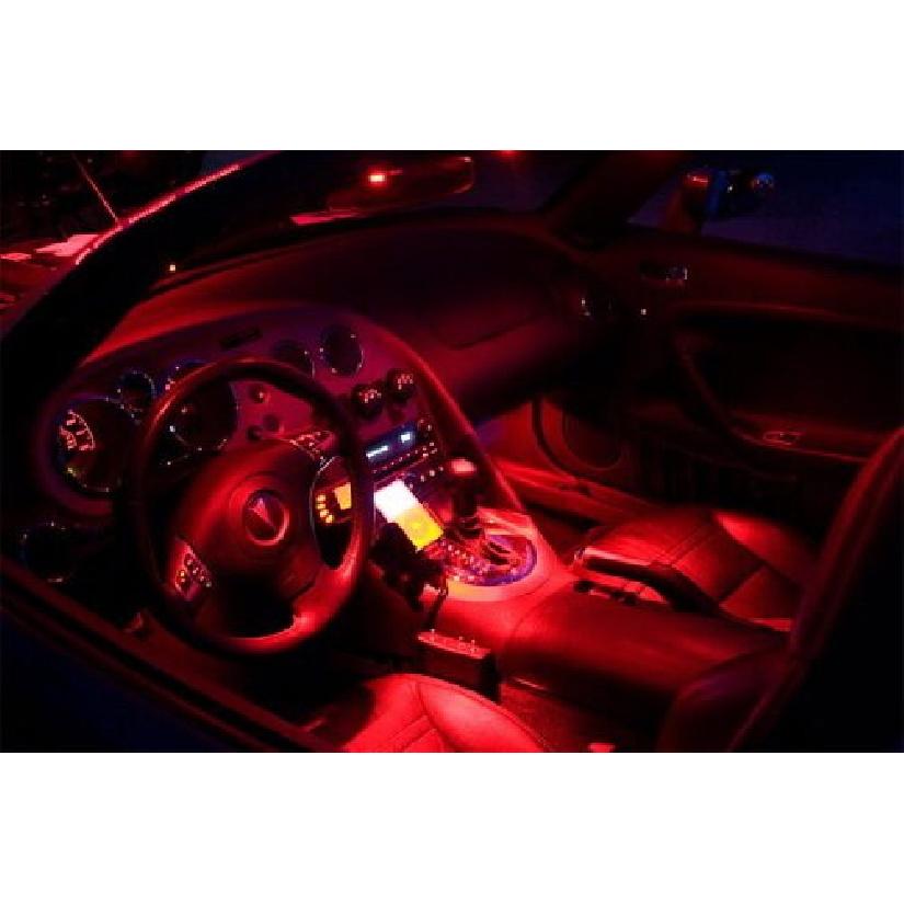 Brilliant Red 168 194 2825 T10 Wedge SMD LED Bulbs For Interior Map Dome Lights