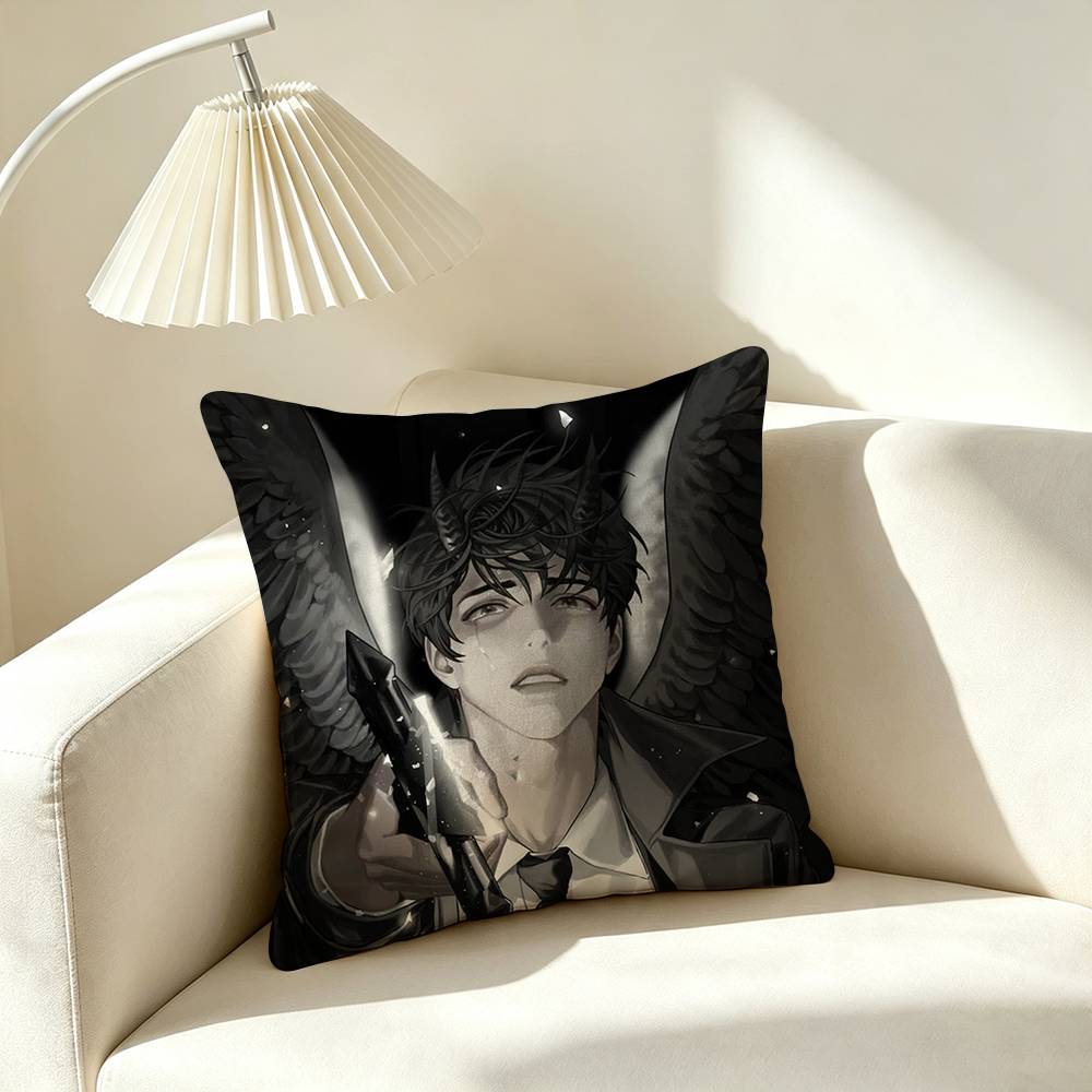 K-Kim Dokja ORV Webtoon Square Double-Sided printed Pillow Case Bedroom Bedside Pillow Sofa Cushion Cover