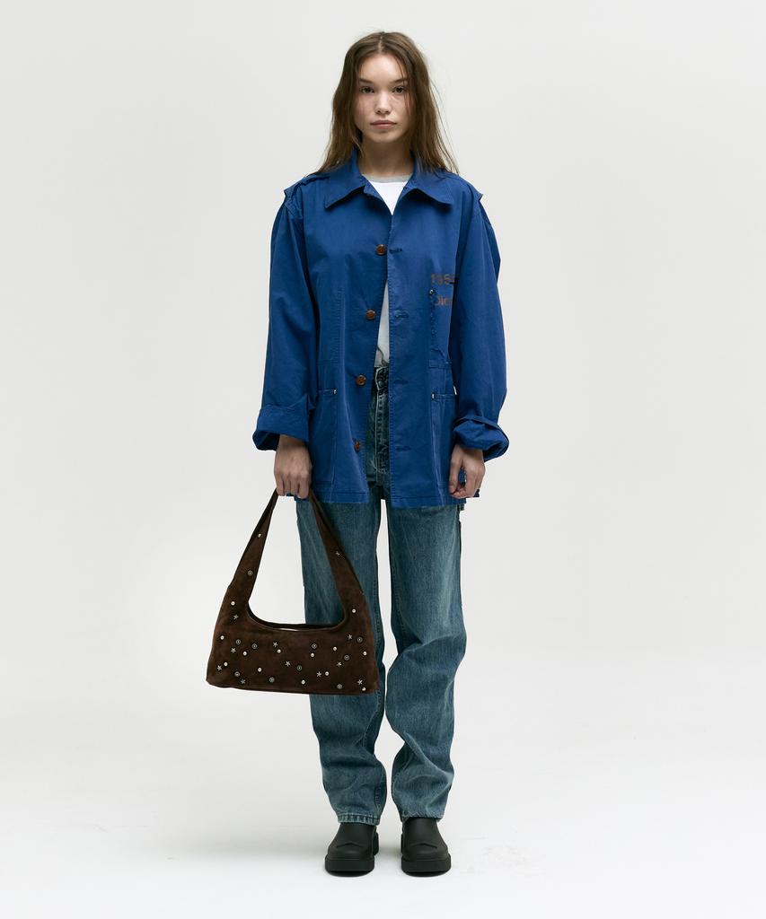 Margesherwood Halter Hobo_Choco Brown Studded Suede