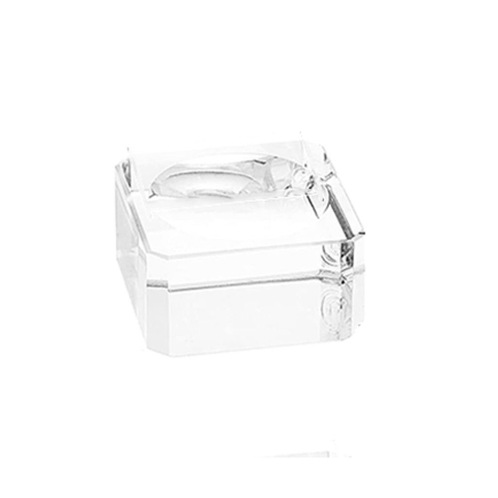 

Квадратная подставка для хрустального шара в виде куба, толстые квадратные хрустальные подставки для дисплея, украшение для дома 3x3x1.7cm