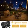 Luci Solari a LED a Filo Dimmabili 7,6M/15M con Telecomando Impermeabili Lampadine G40 E12 per Decorazione Esterna Matrimonio Giardino