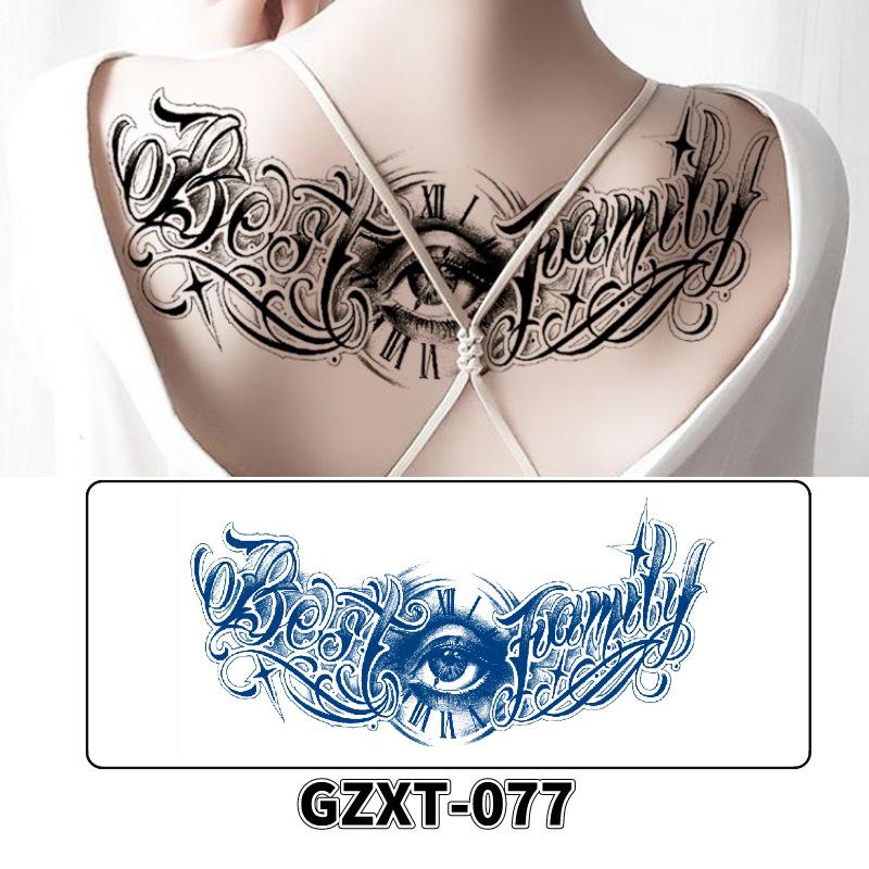 Waterproof Herbal Semi-Permanent Flower & Wings Sleeve Tattoo Sticker