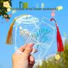 Handmade Dried Flower Bookmark Kit: Transparent Specimen Bottle with Pressed Flowers for Students