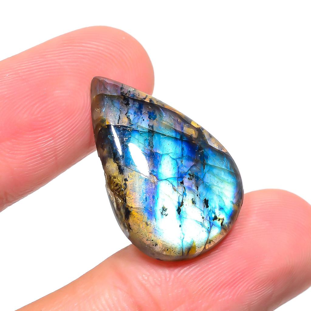 Labradorite 2x2.9mm Natural Cabochon Fine Loose Gemstone 24.1Cts.