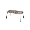 Coffee Table Black Metal Leg Kr Gold Efes