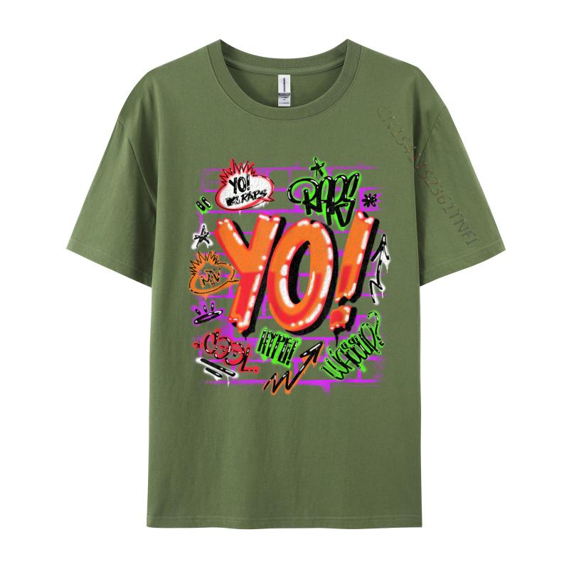 Эй! MTV Raps Граффити Футболки Классический Дизайнерская Мужская Одежда Топы Готический Хлопок Винтажная Футболка С Принтом 4XL