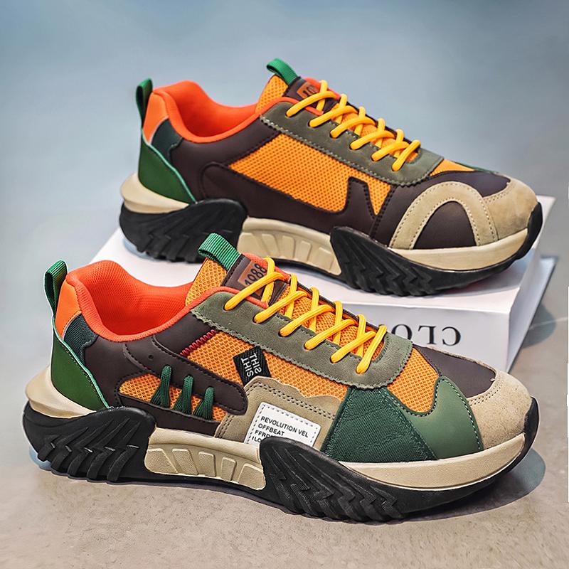 Men 's Casual Four Seasons Fashion  Students Comfortable Sneakers Boys Trending Soft Sole Breathable Shoes