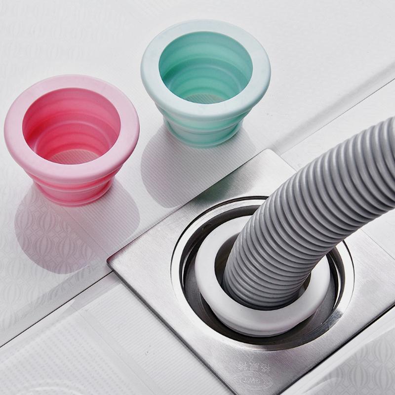 Silicone Bathroom Sewer Seal Ring Kitchen Sink Sewer Pipe Plug Washing Machine Anti-odor Leakage Floor Drain Connector Stopper