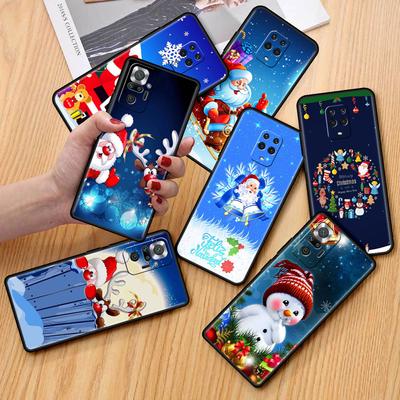 Hoesje Voor Xiaomi Redmi Note 10 9 11 Pro Zacht Telefoonhoesje 10S 9S K40 8 9A 9C 9T 7 10C 8T Siliconen Cover Vrolijk Kerstmis Sneeuw Schelp