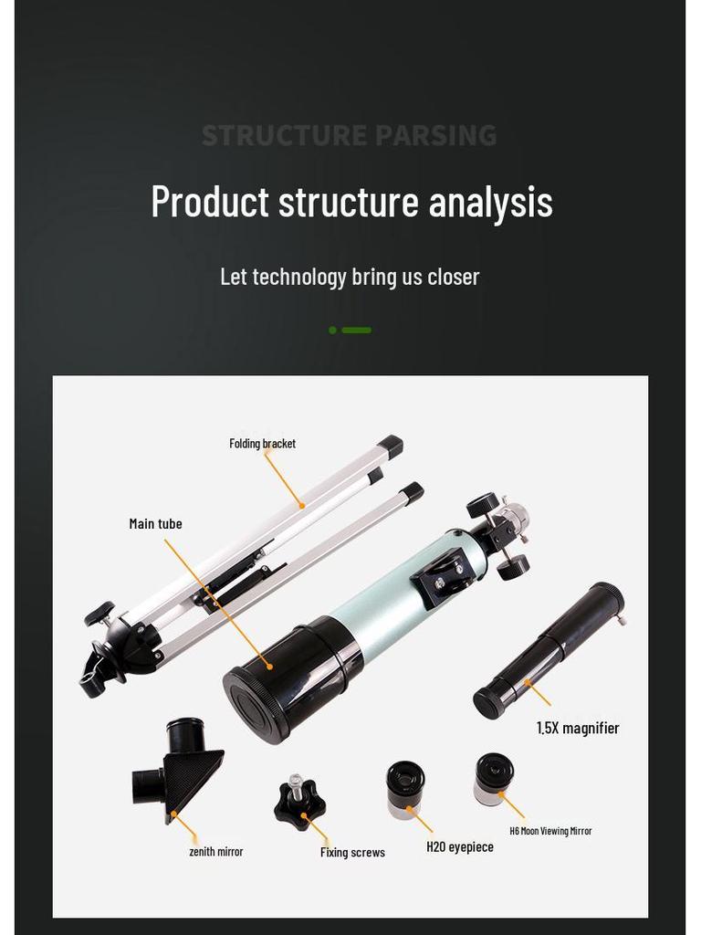 High-Definition Dual-Use Telescope for Kids and Students: Professional Stargazing and Land Viewing