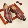 2024 New British Style Men's Leather Derby Shoes - Formal Lace-Up for Business & Office
