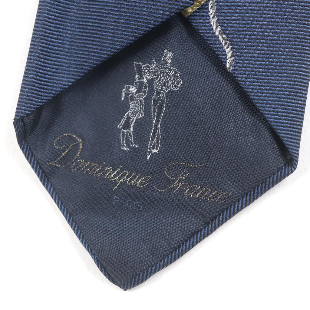 Makellose Dominique France Krawatte Ecusson Marineblau Seide Herren 6418 Gebraucht