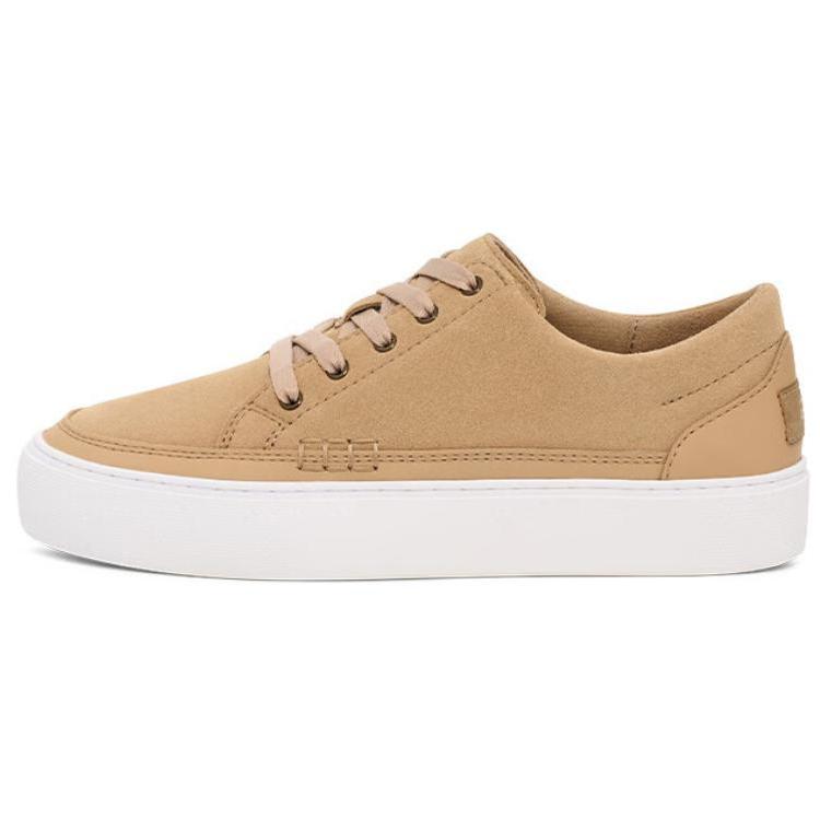 UGG Cakewalk Fashion Comfortable Thick Sole Slip Resistant Low Top Sneakers Unisex Sneakers Beige 1170554-MDSD
