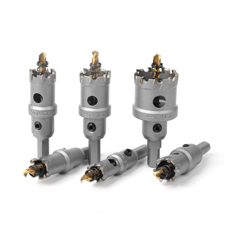 6pc 5A Carbide Tip Drill Bit Hole Saw 16,18,20,22,25mm Drill Bit Set Hole Saw Cutter For Stainless Steel Metal Alloy