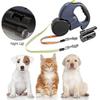 Retractable Double Dog Leash, 3m Double Dog Leash Compatible With Two Dogs Flexible Double Dog Leash With Non-slip Handle, Compatible With Small And M