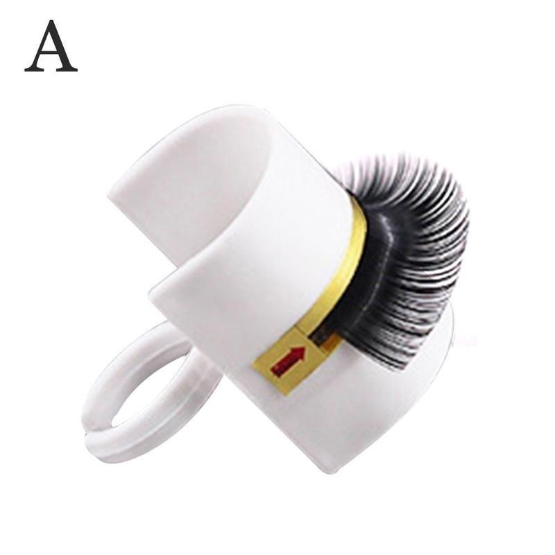 Wonder Lash Signature Eye lash Extension Glue Ring with Eyelash Pallet Set White