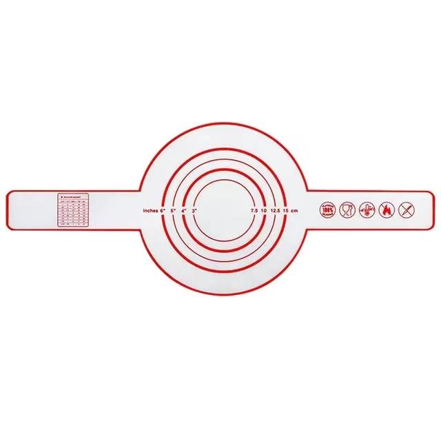 

2шт силиконовый коврик для выпечки с длинной ручкой, антипригарный коврик для замешивания хлеба, коврик для переноса теста, принадлежности для выпечки, кухонный инструмент для приготовления пищи