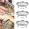 9.5-inch Dia Stainless Steel Steamer Rack with Removable Legs Vegetable Steamer Basket for Pot Steaming Baking
