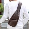 Chest Pack Men Sport PU Leather Belt Bag Fashion Trend Waterproof Shoulder Bag Waist Bags Street Pack Phone Crossbody Bags