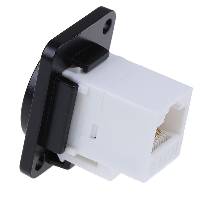 Rj45 võrgupistiku metallpaneeli pesa D-tüüpi tsingisulamist kinnitus Cat6