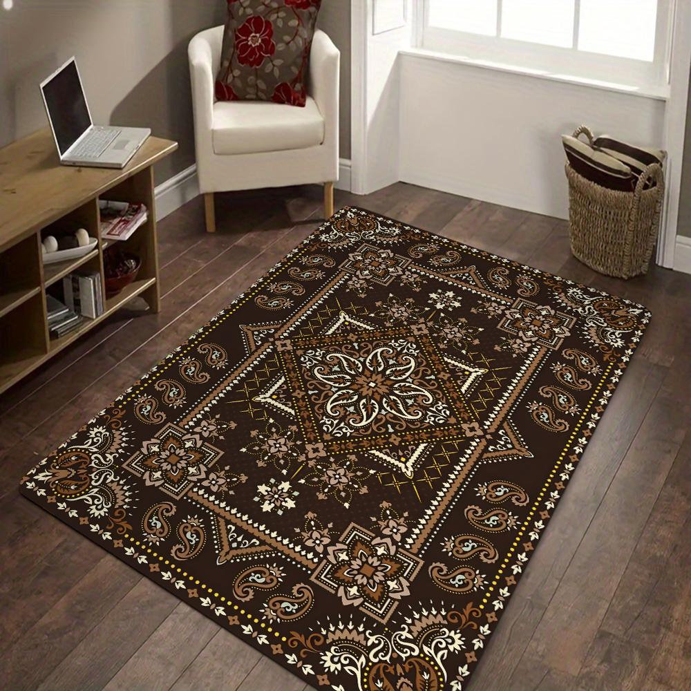 

Роскошный ковер в индийском стиле, старый турецкий килим, винтажный ковер для дома, гостиной, спальни, ванной комнаты, нескользящий коврик для пола 40X60cm-16x24in