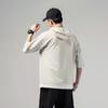 Men Summer Solid Hooded T-Shirts Short Sleeve Loose Streetwear Tees Male Vintage Casual Sports Plus Size Hooded Neck Tops