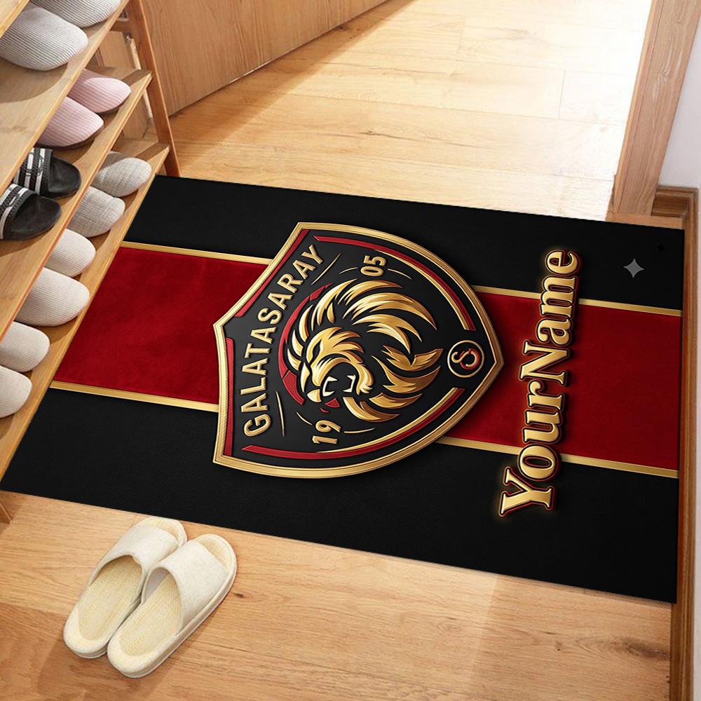 Galatasaray 121 Customizable Name Carpet Suitable for Kitchen Foyer Dining Room Dormitory Anti-slip Rug Office home decor