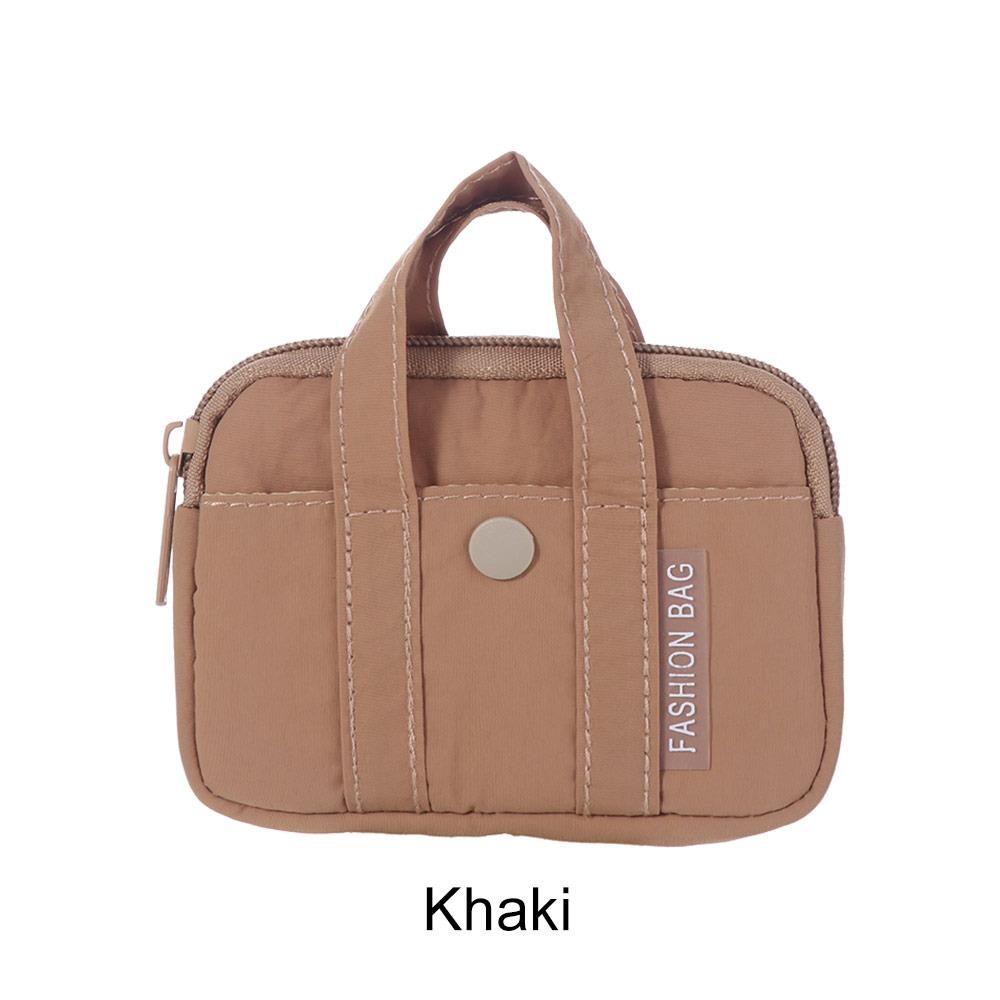 Korean Style Nylon Coin Purse Portable Mini Earphone Storage Bag Practical Card Pouch  Girls