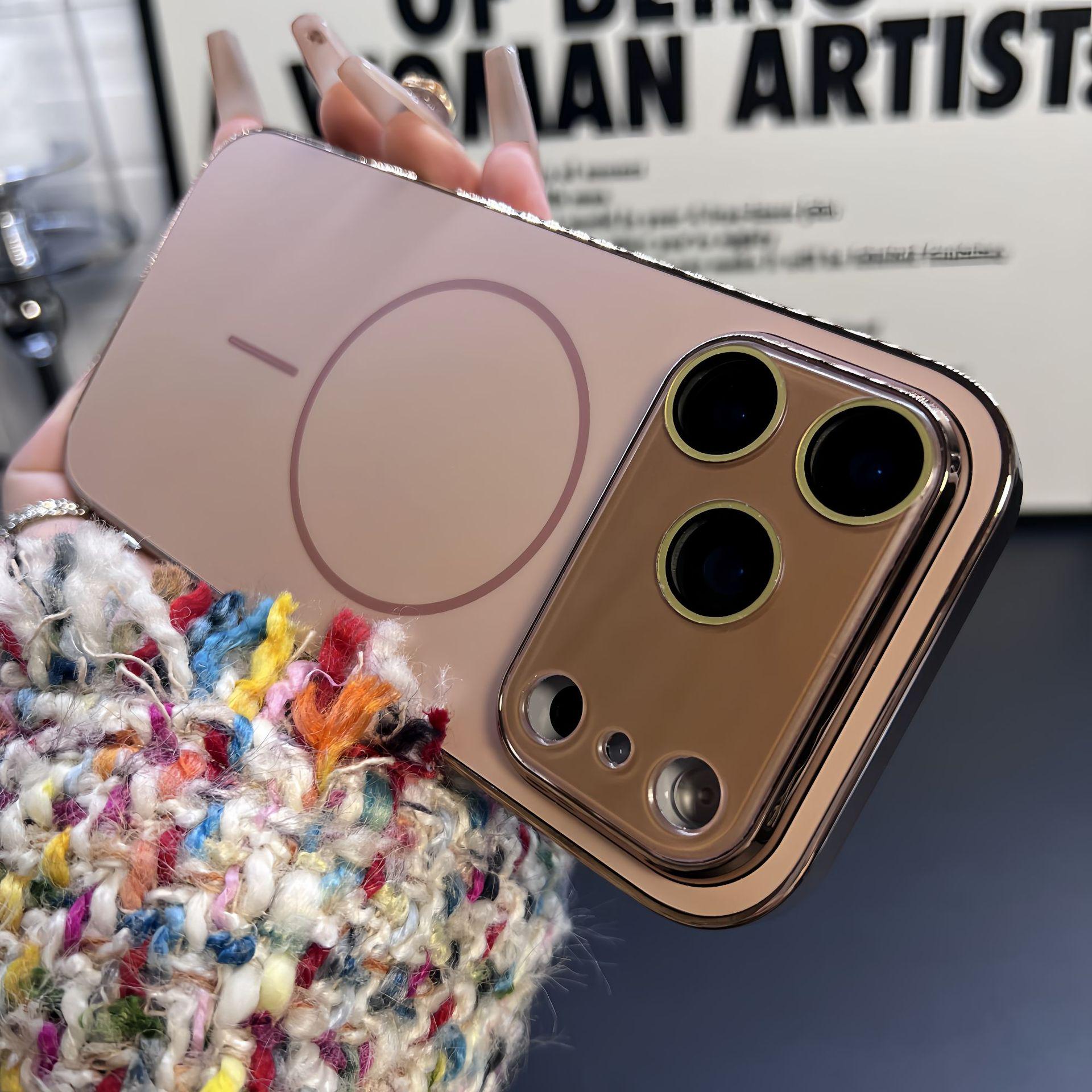 

iPhone16 ProMax Magnetic Case with Original Machine Color & Lens Protection iPhone 13 ProMax