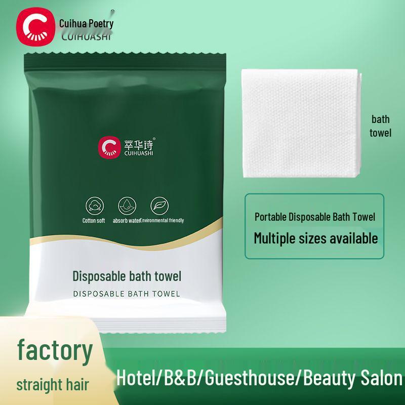 Thick Disposable Bath Towel for Hotels, B&Bs, Travel, and Beauty Salons - Individually Wrapped