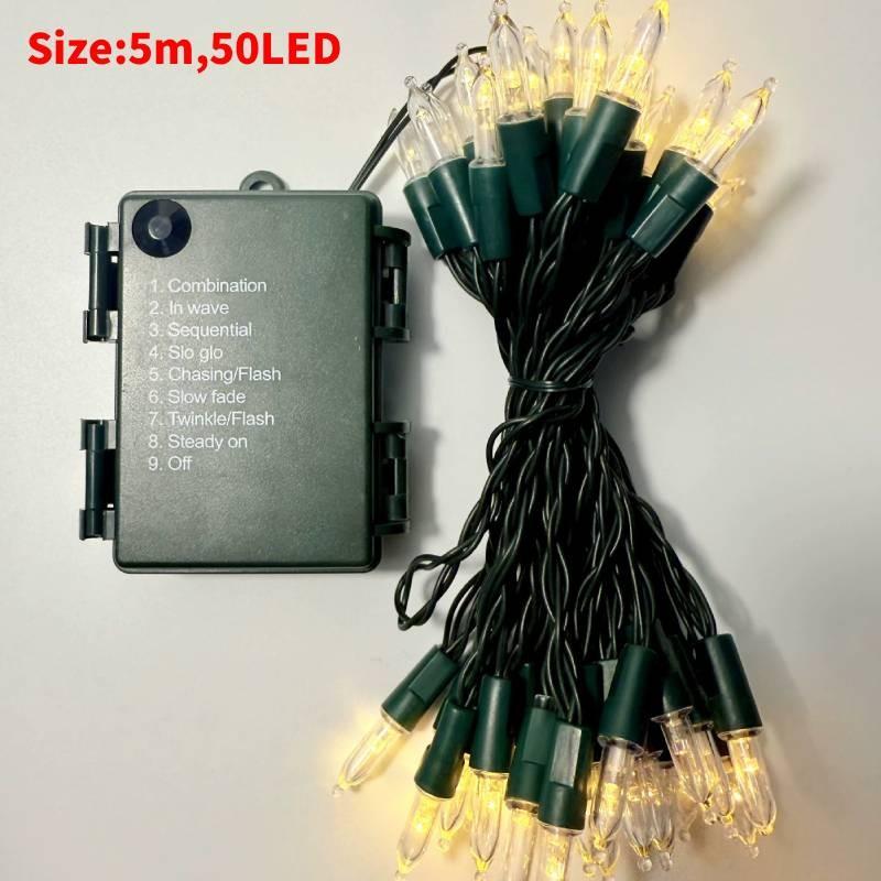 

Mini Colorful Christmas String Lights With 50 Led Bulbs For Holiday Party Decor Warm Color