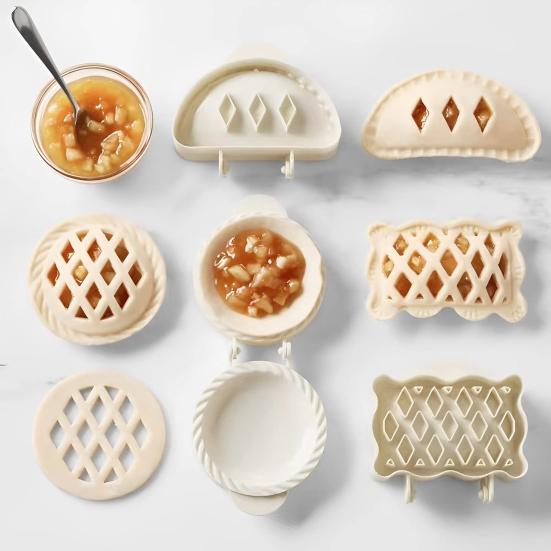 Mini Pie Maker Mold Multipurpose Pastry Mold Cheese Snack Maker with Lids Christmas Thanksgiving Dessert Mold