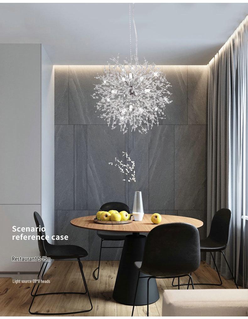 Dandelion Crystal Chandelier - Modern Lighting for Bedroom, Living Room, Bar, and Clothing Store