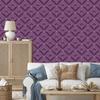 Geometric Diamonds Wallpaper Purple and Plum for Living Room and Bedroom 50x1000