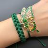 Hand-Woven Butterfly Bracelet Traditional Knitting Techniques Adjustable Wristband Meaningful Gift Wrist Accessory