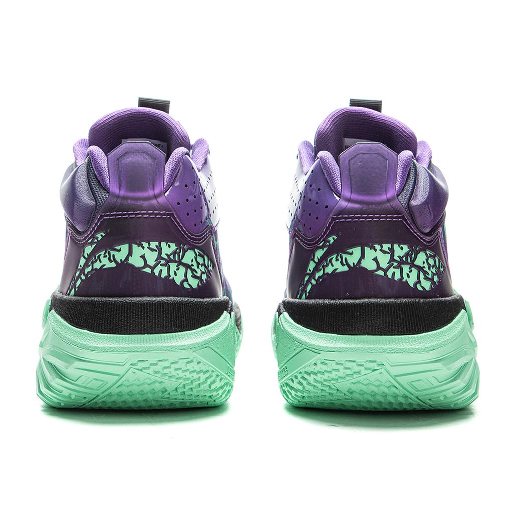 Li Ning Jie Ao 2High Basketball Shoes Men's High top Jade Green/Dragon Court Purple ABFU047-1